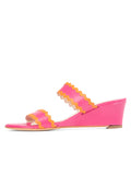 Panama Scalloped Trim Wedge