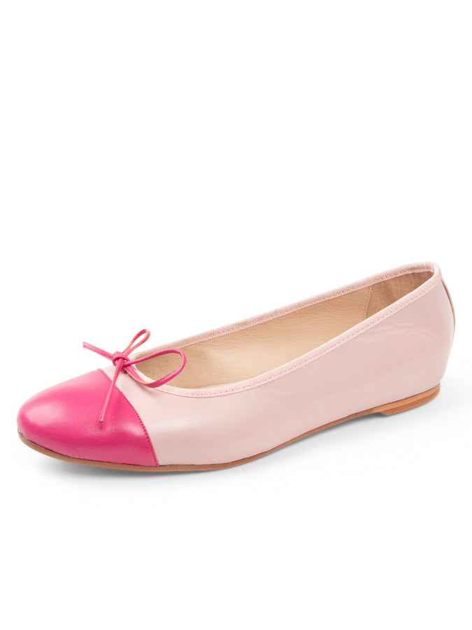 women's light pink ballet dress Patricia Green Women's Tropez Cap Toe Ballet Flat in Light Pink/Hot Pink