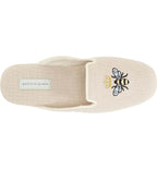 Queen Bee Embroidered Velvet Slipper