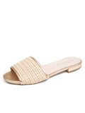 Harper Raffia Flat Sandal