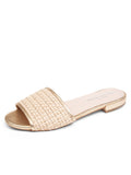 Harper Raffia Flat Sandal