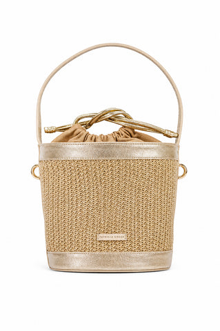 Brynn Raffia Bucket Bag