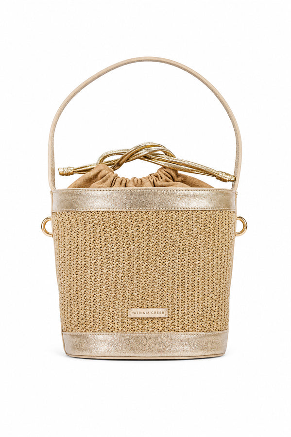 Brynn Raffia Bucket Bag