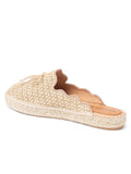 Abigail Scalloped Raffia Mule