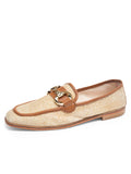 Harlow Horsebit Raffia Loafer