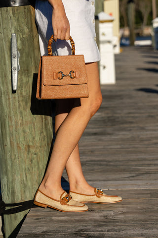 Harlow Horsebit Raffia Loafer Alternate View