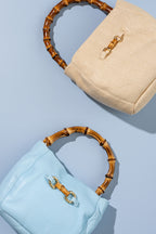 Charlotte Bamboo Top Handle Bag