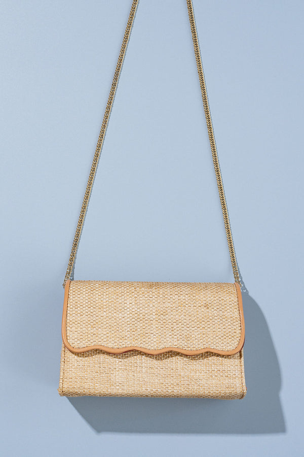 Palm Beach Scalloped Clutch