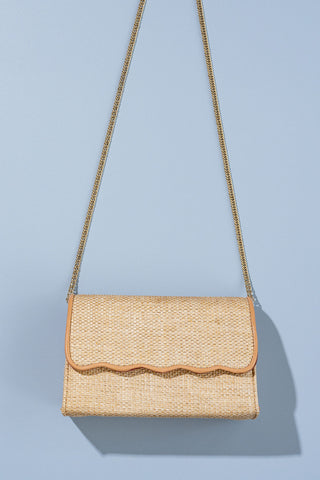 Palm Beach Scalloped Clutch