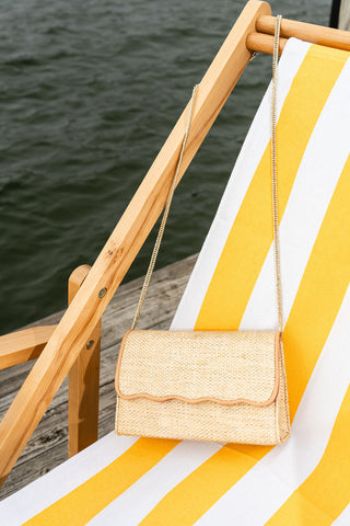 Palm Beach Scalloped Clutch Alternate View