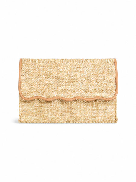 Palm Beach Scalloped Clutch