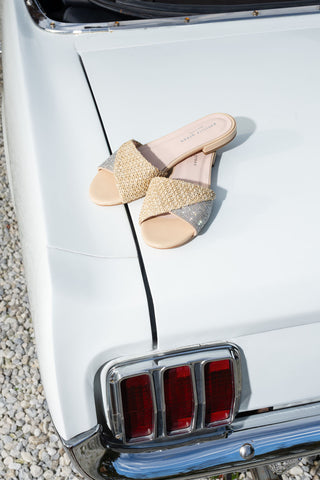 Milan Foldover Crystal Sandal Alternate View