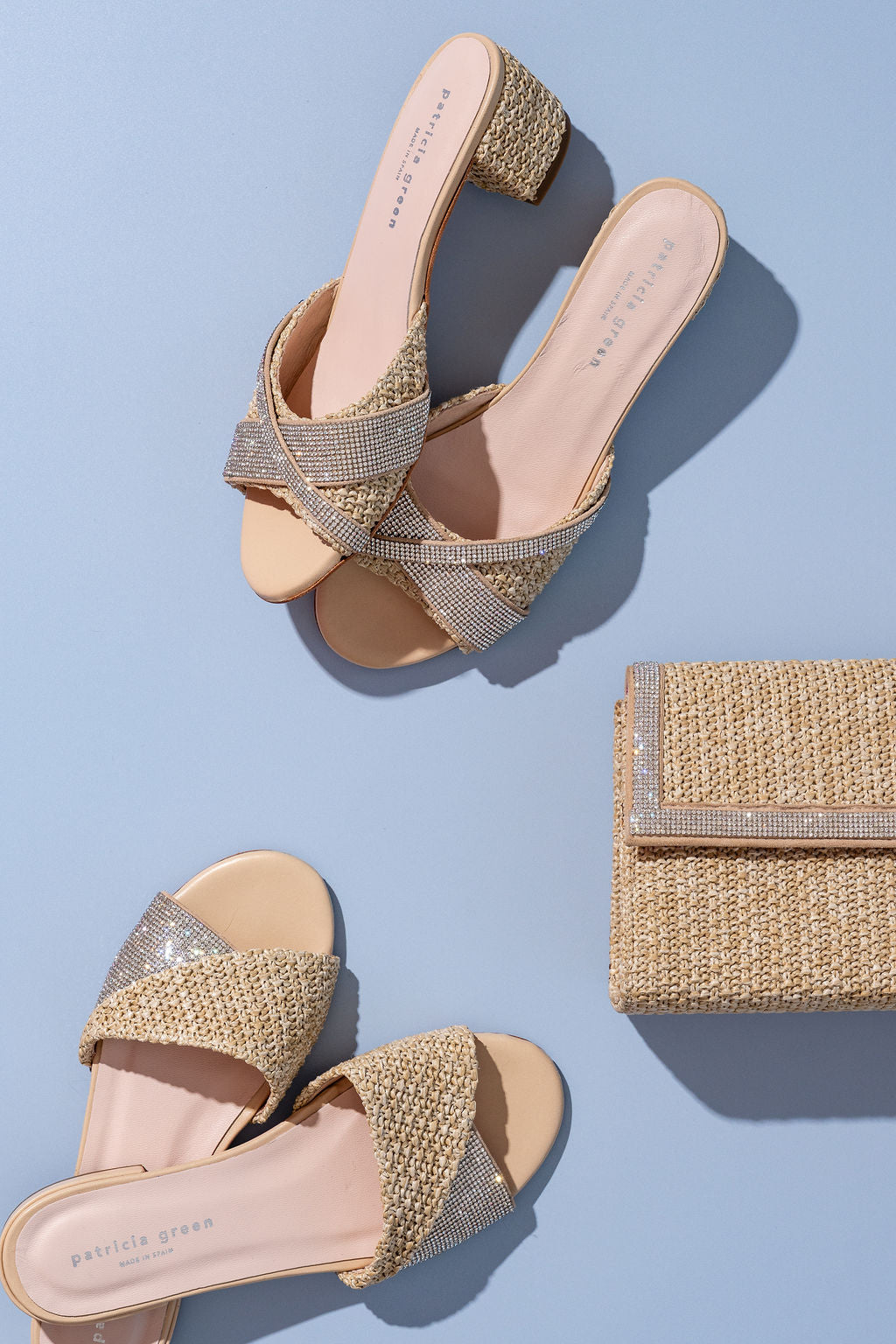 Milan Foldover Crystal Sandal