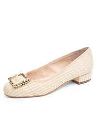 Natural Striped Raffia