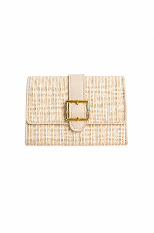 Riviera Bamboo Buckle Clutch