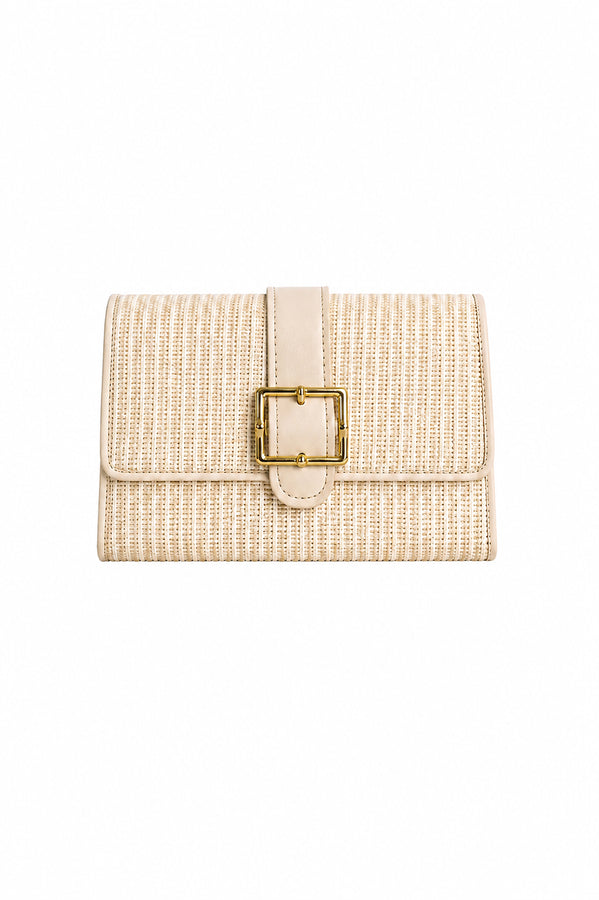 Riviera Bamboo Buckle Clutch