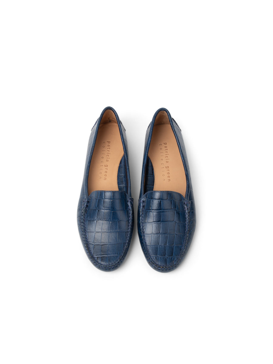 Jillian Driving Moccasin in Crocodile