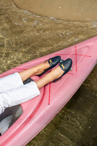 Jillian Bamboo Horsebit Driver Alternate View