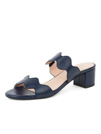 Navy Leather