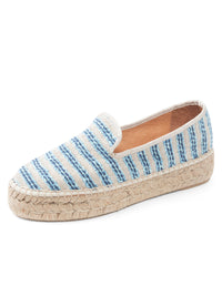 Navy Striped Canvas