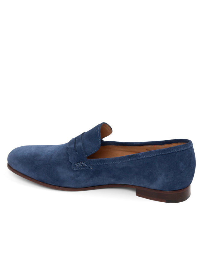 Patricia Green Women's Blair Penny Loafer in Navy Suede