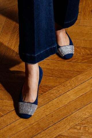 Milan Crystal Embellished Flat Alternate View