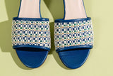 Harper Raffia Block Heel Sandal