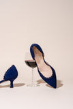 Olivia Scalloped d'Orsay Kitten Heel