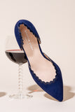 Olivia Scalloped d'Orsay Kitten Heel