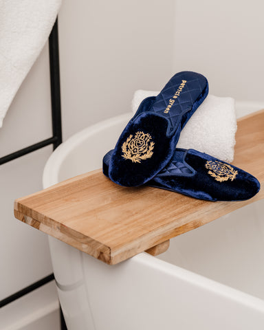 Diana Embroidered Velvet Slipper Alternate View