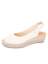 Nude Quilted Leather