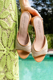 Sienna Raffia Block Heel