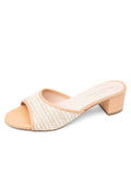 Sienna Raffia Block Heel