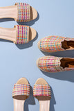 Abigail Scalloped Raffia Slip On Espadrille