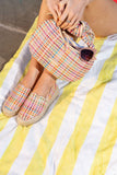 Abigail Scalloped Raffia Slip On Espadrille
