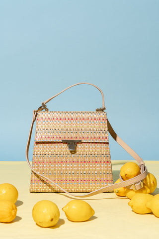 Bennett Raffia Top Handle Bag