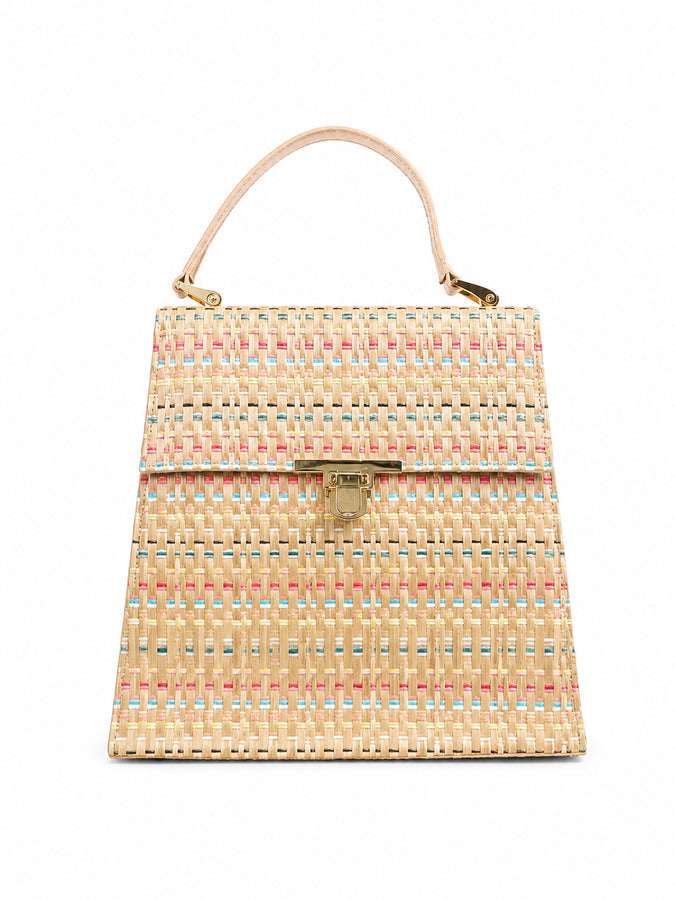 Bennett Raffia Top Handle Bag