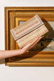 Milan Raffia and Crystal Clutch
