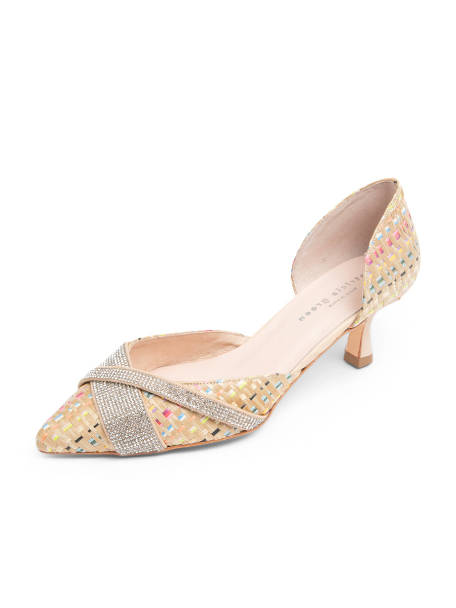 Milan Crystal d'Orsay Kitten Heel