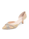 Milan Crystal d'Orsay Kitten Heel