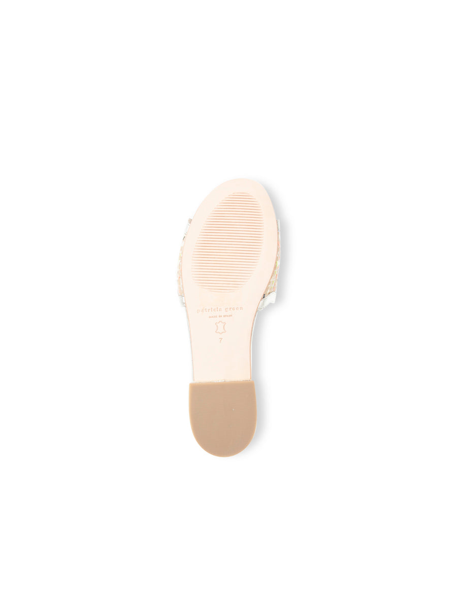 Emma Scalloped Raffia Flat Sandal