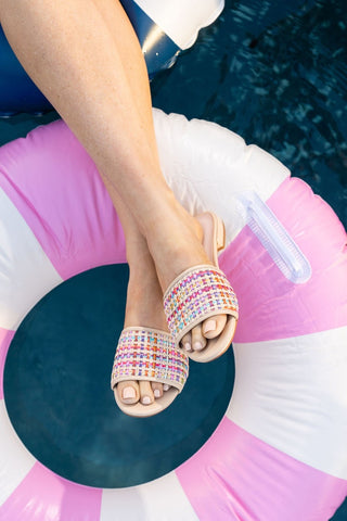 Harper Raffia Flat Sandal Alternate View