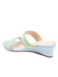 Panama Scalloped Trim Wedge