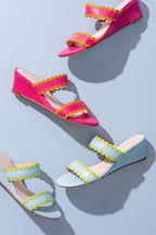Panama Scalloped Trim Wedge