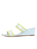 Panama Scalloped Trim Wedge