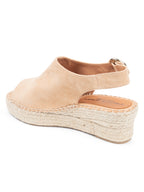 Stella Peep Toe Espadrille with Buckle