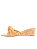 Savannah Knotted Bow Cork Wedge