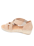 Eliza Criss-Cross Elastic Espadrille Sandal