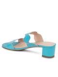 Palm Beach Block Heel Scalloped Sandal