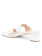 Palm Beach Block Heel Scalloped Sandal